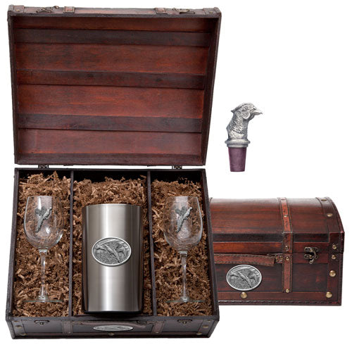Pheasant Wine Chest Set - Sports Collectibles, Sports Memorabilia, Sports Fan Shop, Sports Gifts