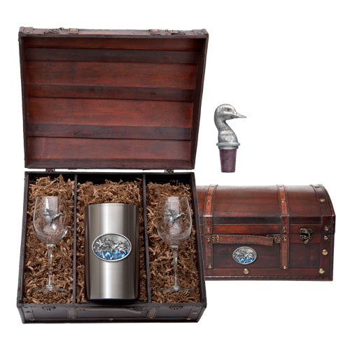 Pintail Duck Wine Chest Set - Sports Collectibles, Sports Memorabilia, Sports Fan Shop, Sports Gifts