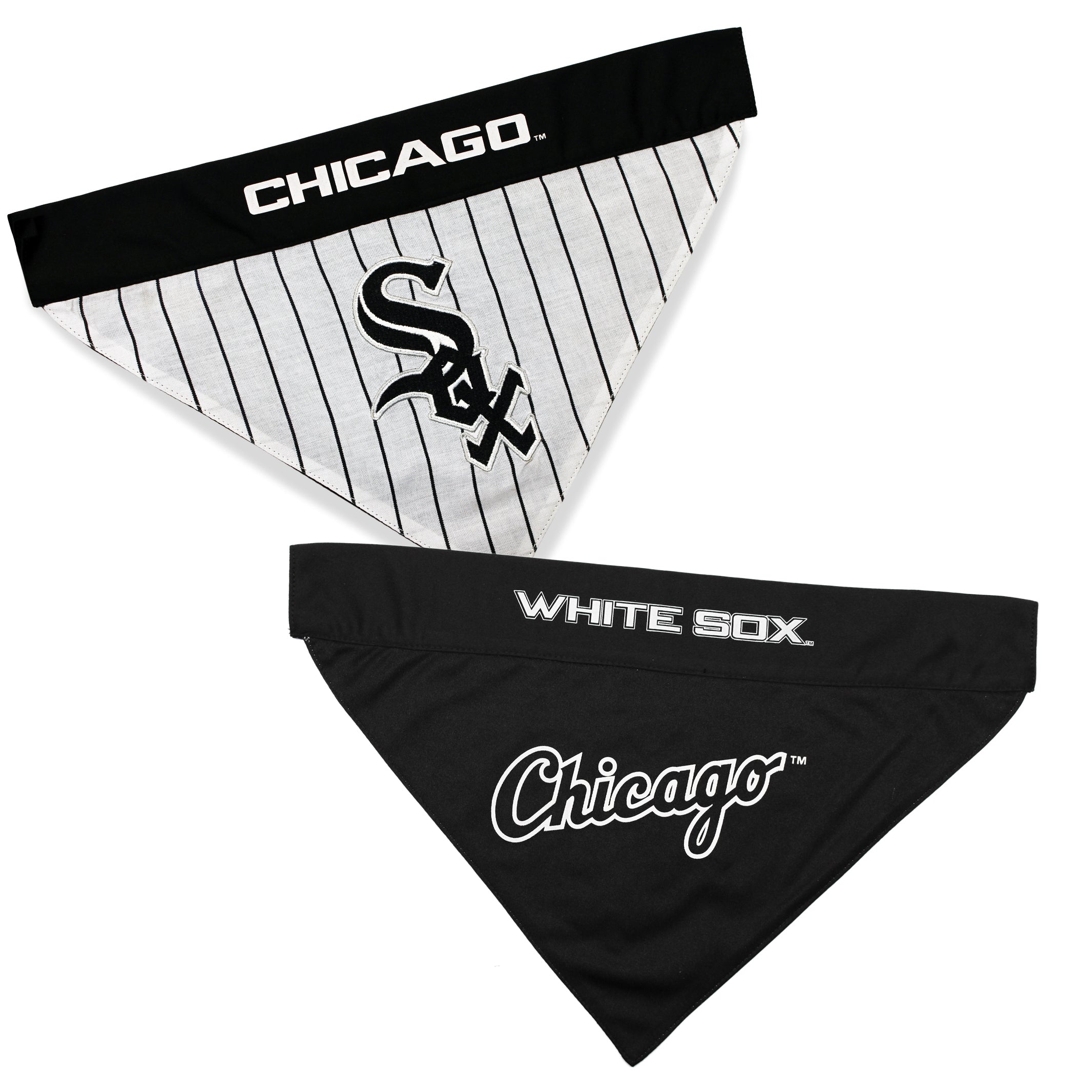 Chicago White Sox REVERSIBLE Dog Bandana Pets First - Sports Collectibles, Sports Memorabilia, Sports Fan Shop, Sports Gifts