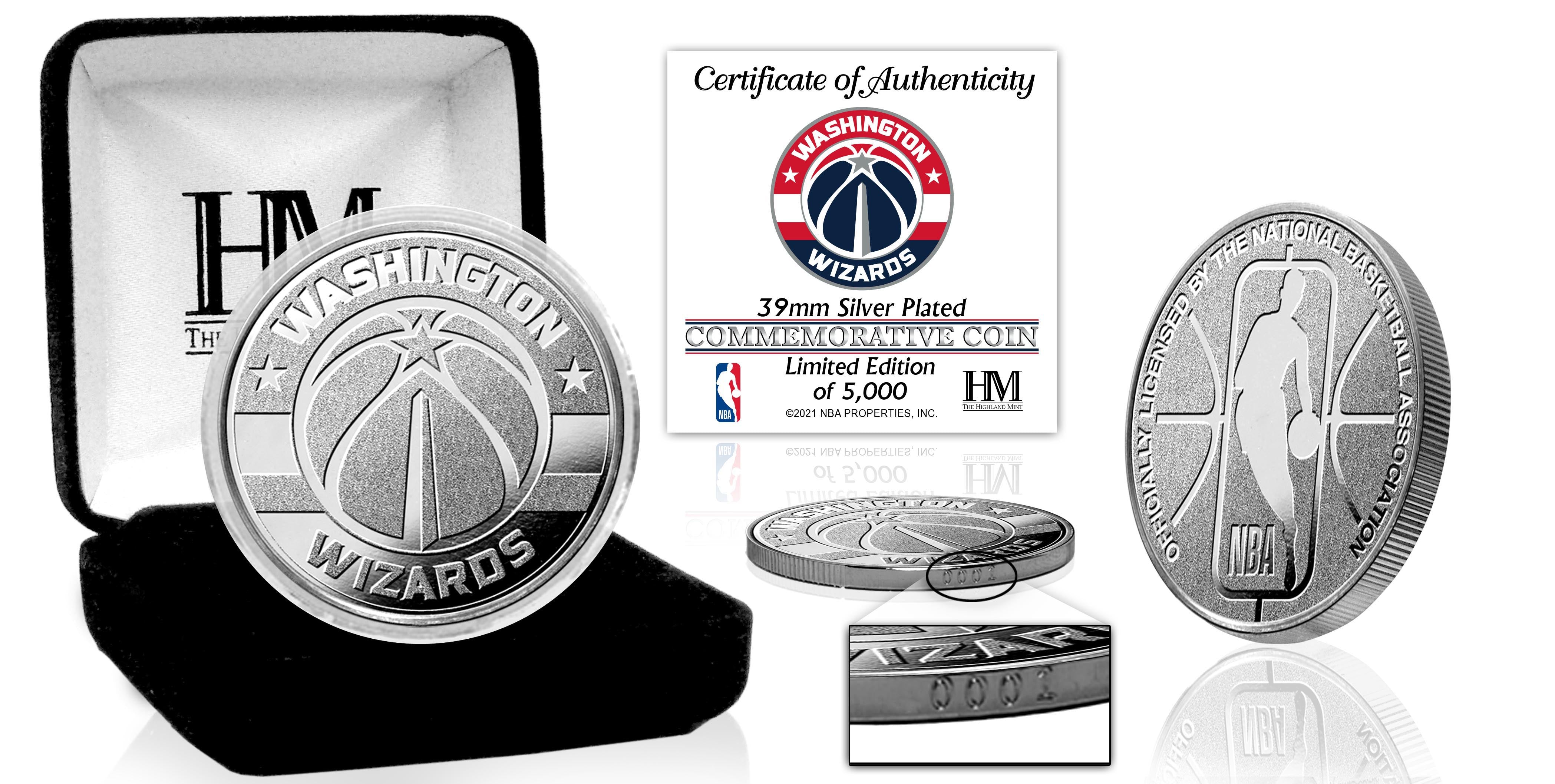 Washington Wizards Silver Mint Coin - Sports Collectibles, Sports Memorabilia, Sports Fan Shop, Sports Gifts