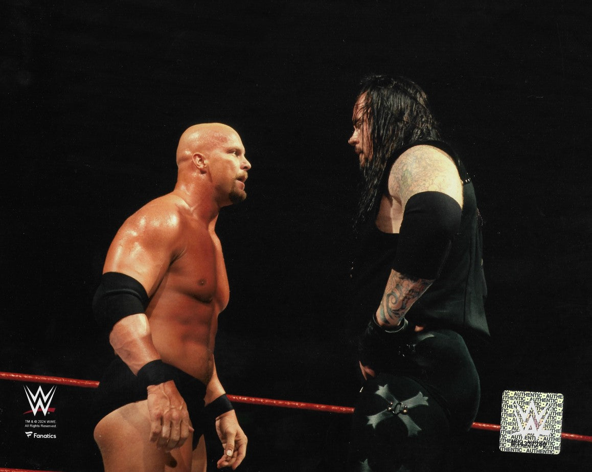 Stone Cold Steve Austin & The Undertaker 8" x 10" WWE Wrestling Photo - Sports Collectibles, Sports Memorabilia, Sports Fan Shop, Sports Gifts