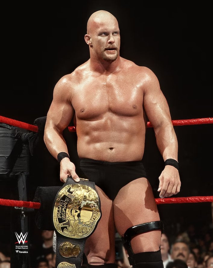 Stone Cold Steve Austin Smoking Skull Championship Belt 8" x 10" WWE Wrestling Photo - Sports Collectibles, Sports Memorabilia, Sports Fan Shop, Sports Gifts
