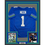 Framed Autographed/Signed Warren Moon HOF 06 35x39 Seattle Blue Retro Football Jersey Beckett BAS COA