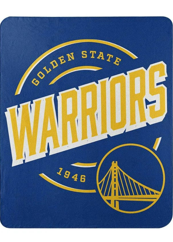 Golden State Warriors 50" x 60" Campaign Fleece Throw Blanket - Sports Collectibles, Sports Memorabilia, Sports Fan Shop, Sports Gifts