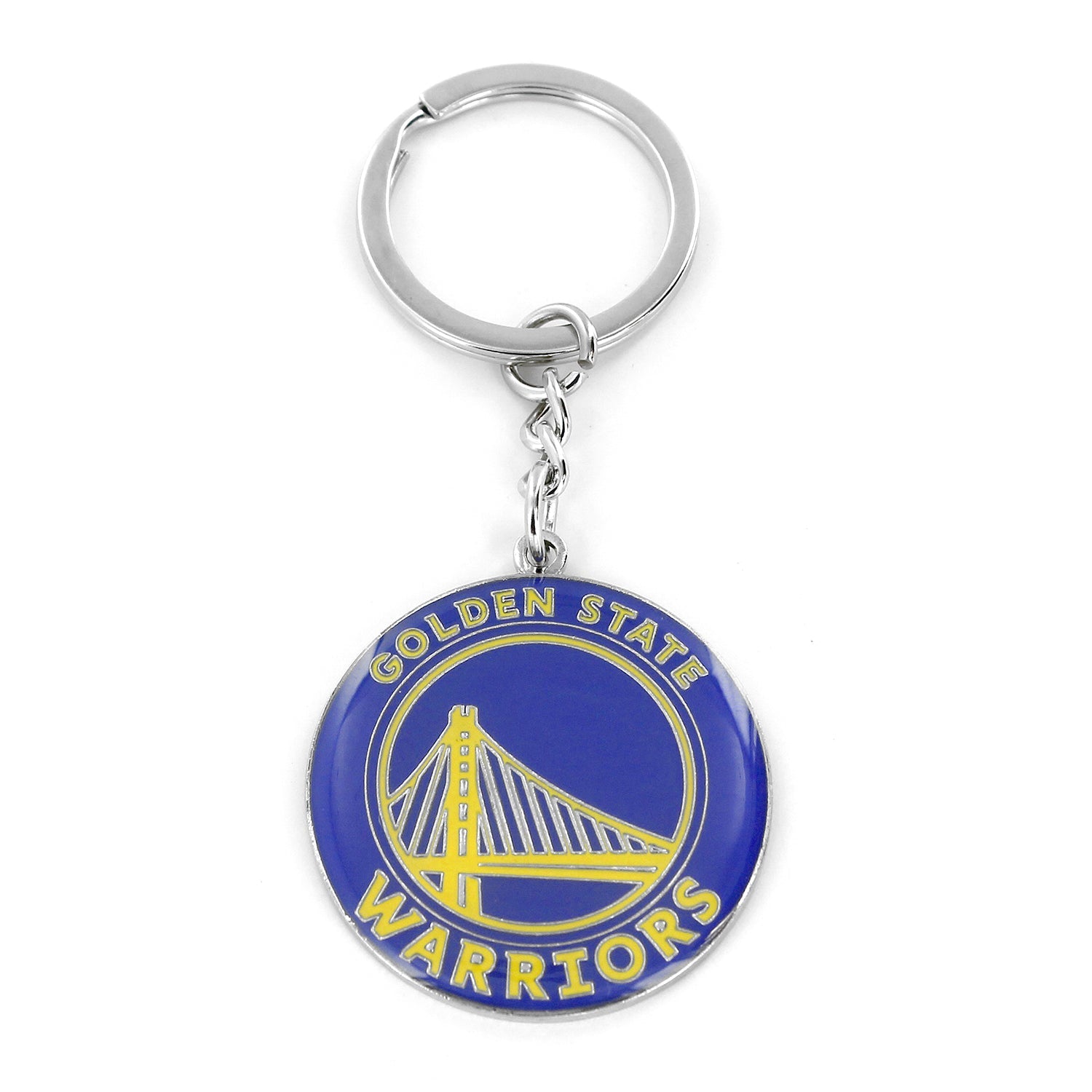 Golden State Warriors Metal Logo Keychain - Sports Collectibles, Sports Memorabilia, Sports Fan Shop, Sports Gifts