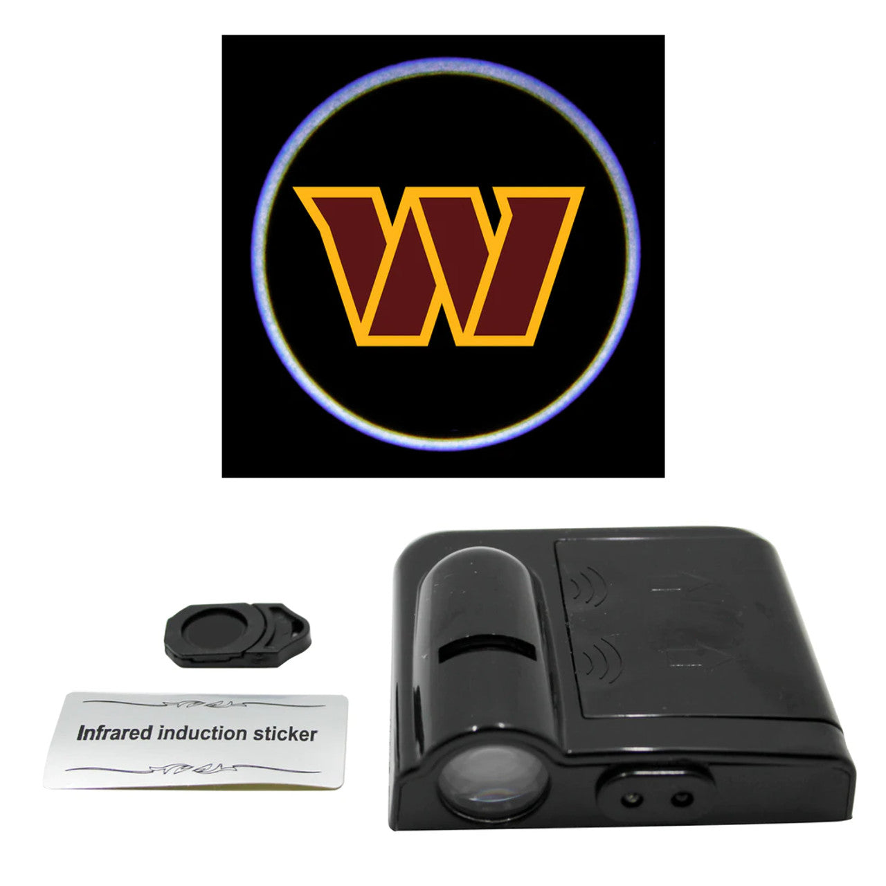 Washington Commanders Car Door Light LED - Sports Collectibles, Sports Memorabilia, Sports Fan Shop, Sports Gifts