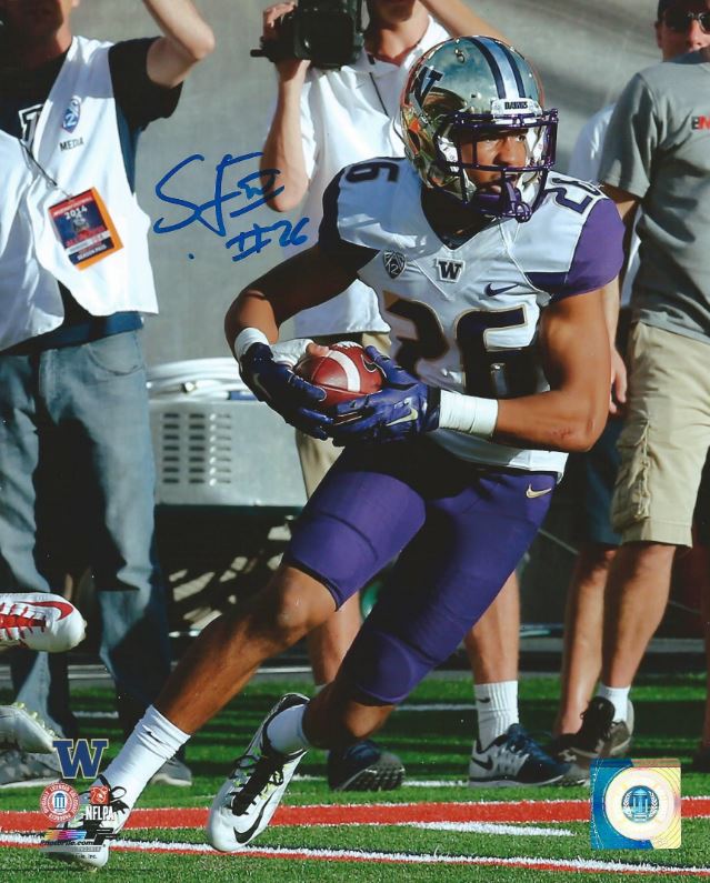 Sidney Jones University of Washington Autographed NCAA College Football 8x10 Photo - Sports Collectibles, Sports Memorabilia, Sports Fan Shop, Sports Gifts