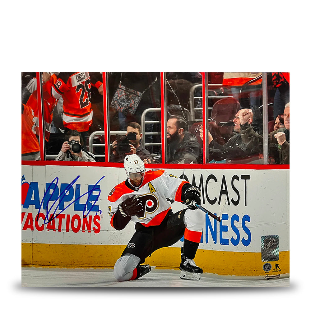 Wayne Simmonds Fist Pump Philadelphia Flyers Autographed 16" x 20" Hockey Photo - Sports Collectibles, Sports Memorabilia, Sports Fan Shop, Sports Gifts