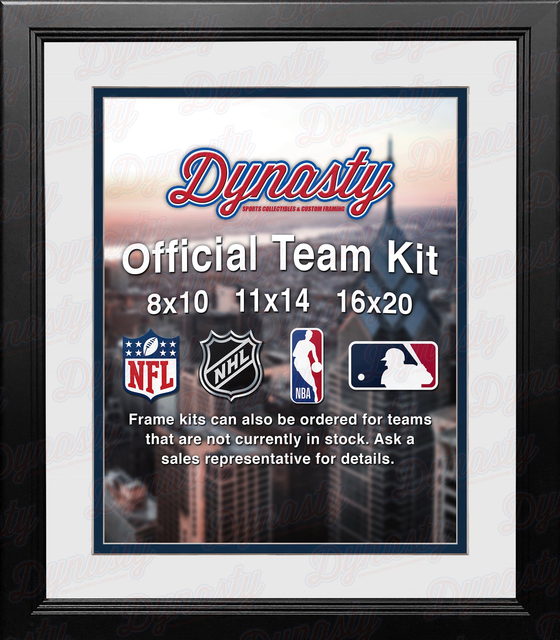 MLB Baseball Photo Picture Frame Kit - Detroit Tigers (White Matting, Navy Trim) - Sports Collectibles, Sports Memorabilia, Sports Fan Shop, Sports Gifts