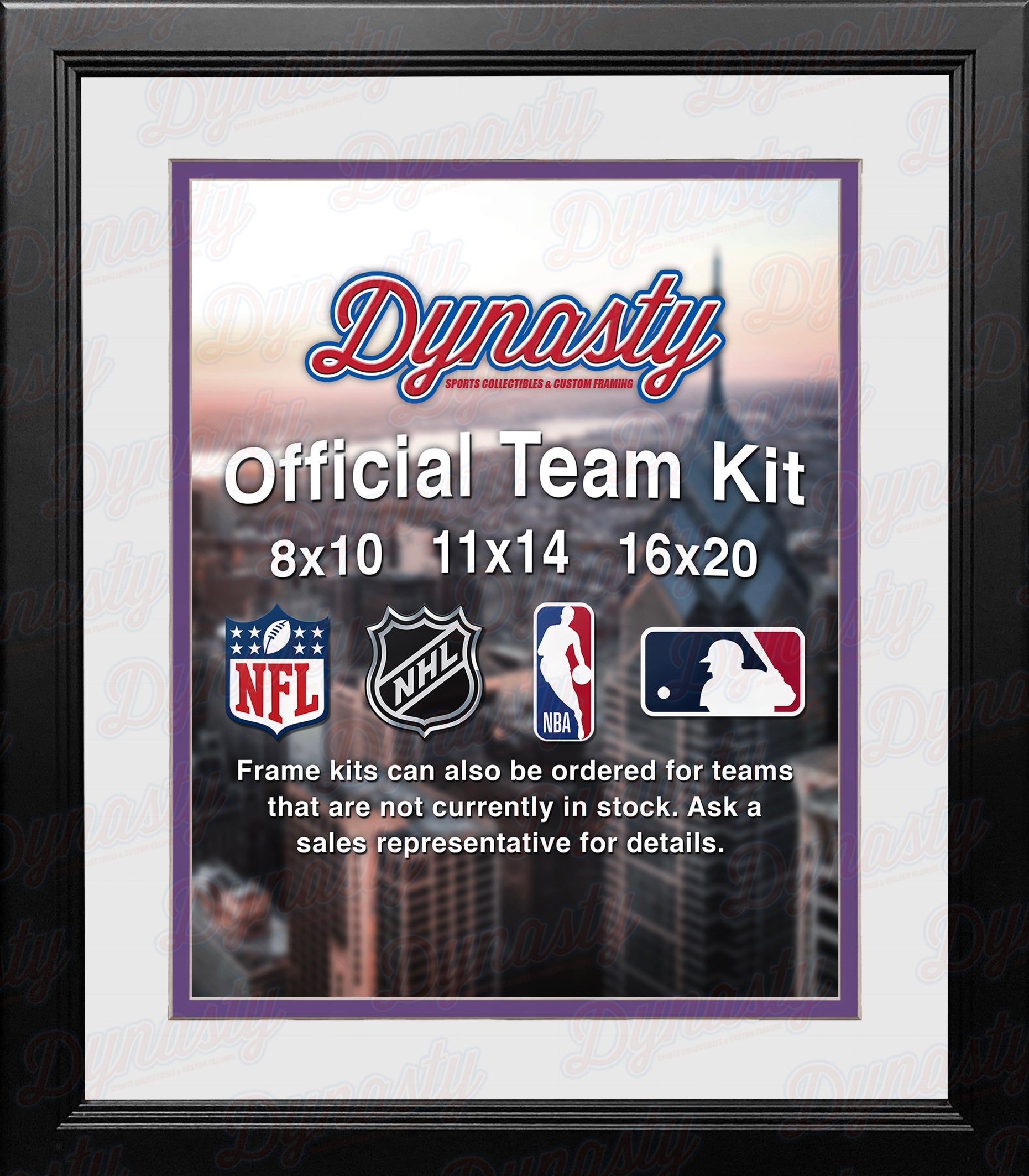 MLB Baseball Photo Picture Frame Kit - Colorado Rockies (White Matting, Purple Trim) - Sports Collectibles, Sports Memorabilia, Sports Fan Shop, Sports Gifts