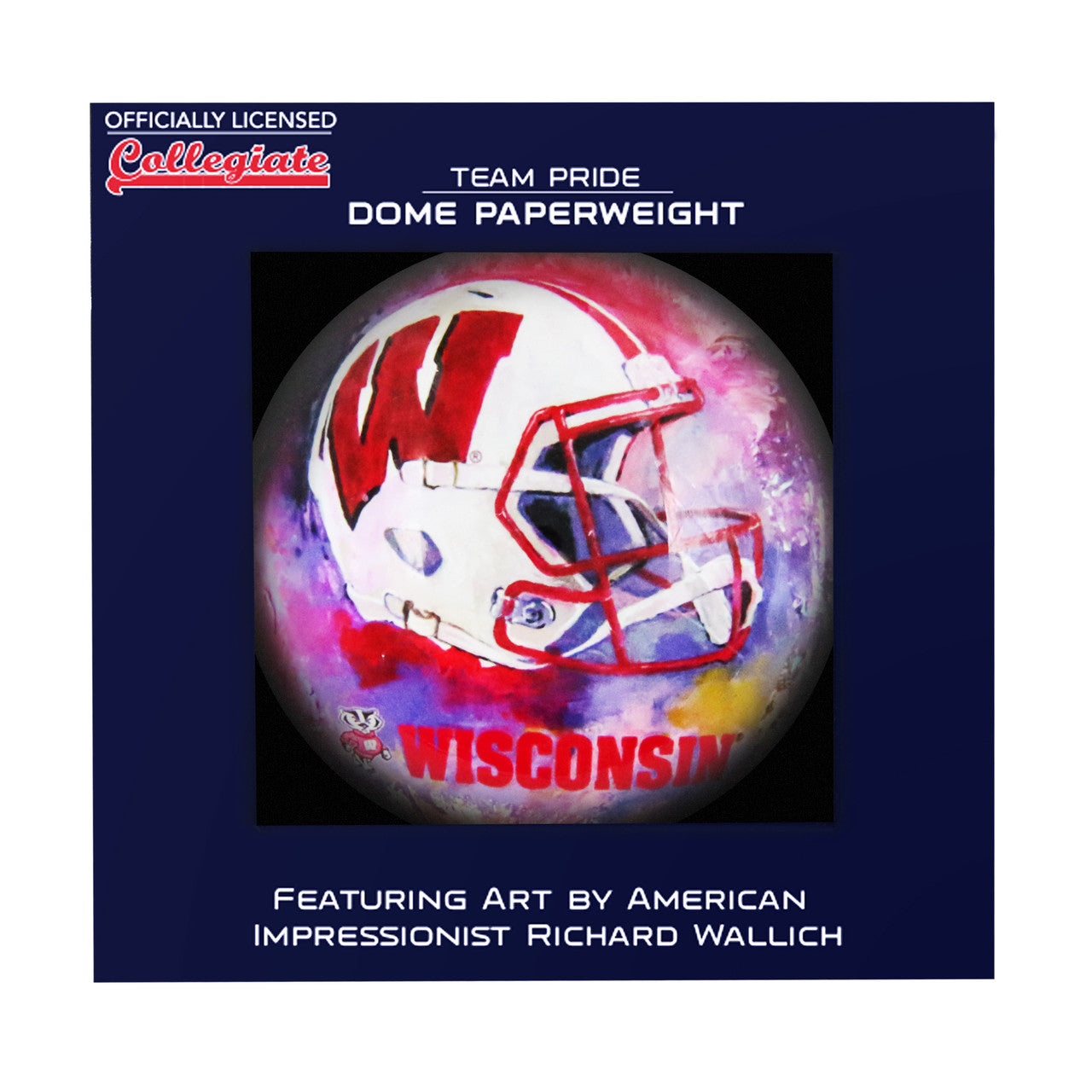 Wisconsin Badgers Paperweight Domed - Sports Collectibles, Sports Memorabilia, Sports Fan Shop, Sports Gifts