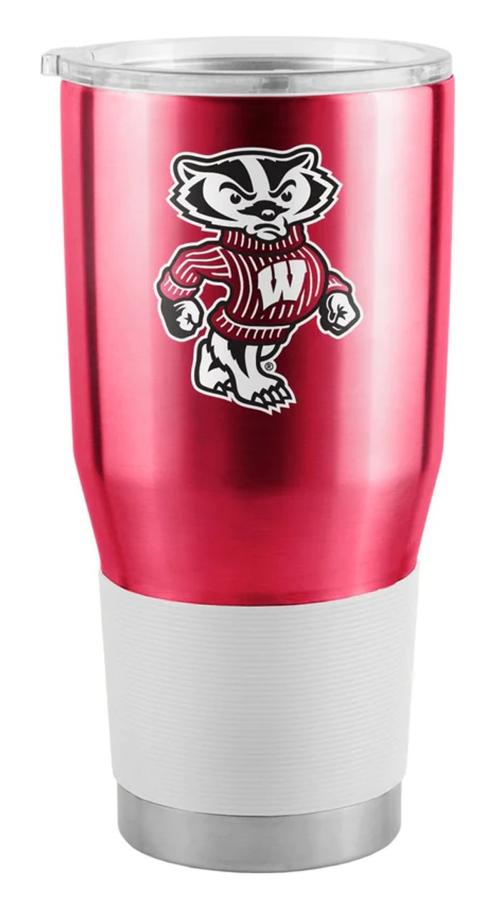 Wisconsin Badgers Travel Tumbler 30oz Stainless Steel - Sports Collectibles, Sports Memorabilia, Sports Fan Shop, Sports Gifts