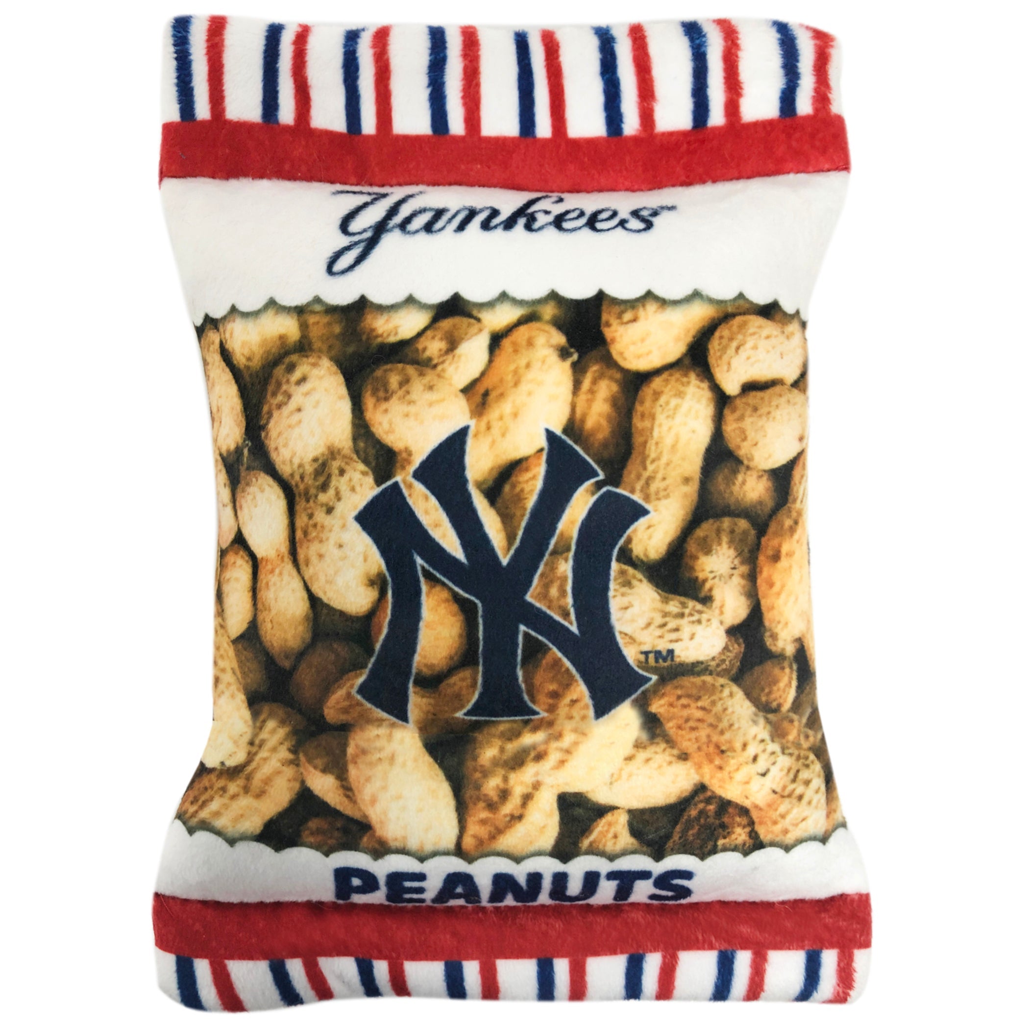 New York Yankees Peanut Bag Toy by Pets First - Sports Collectibles, Sports Memorabilia, Sports Fan Shop, Sports Gifts