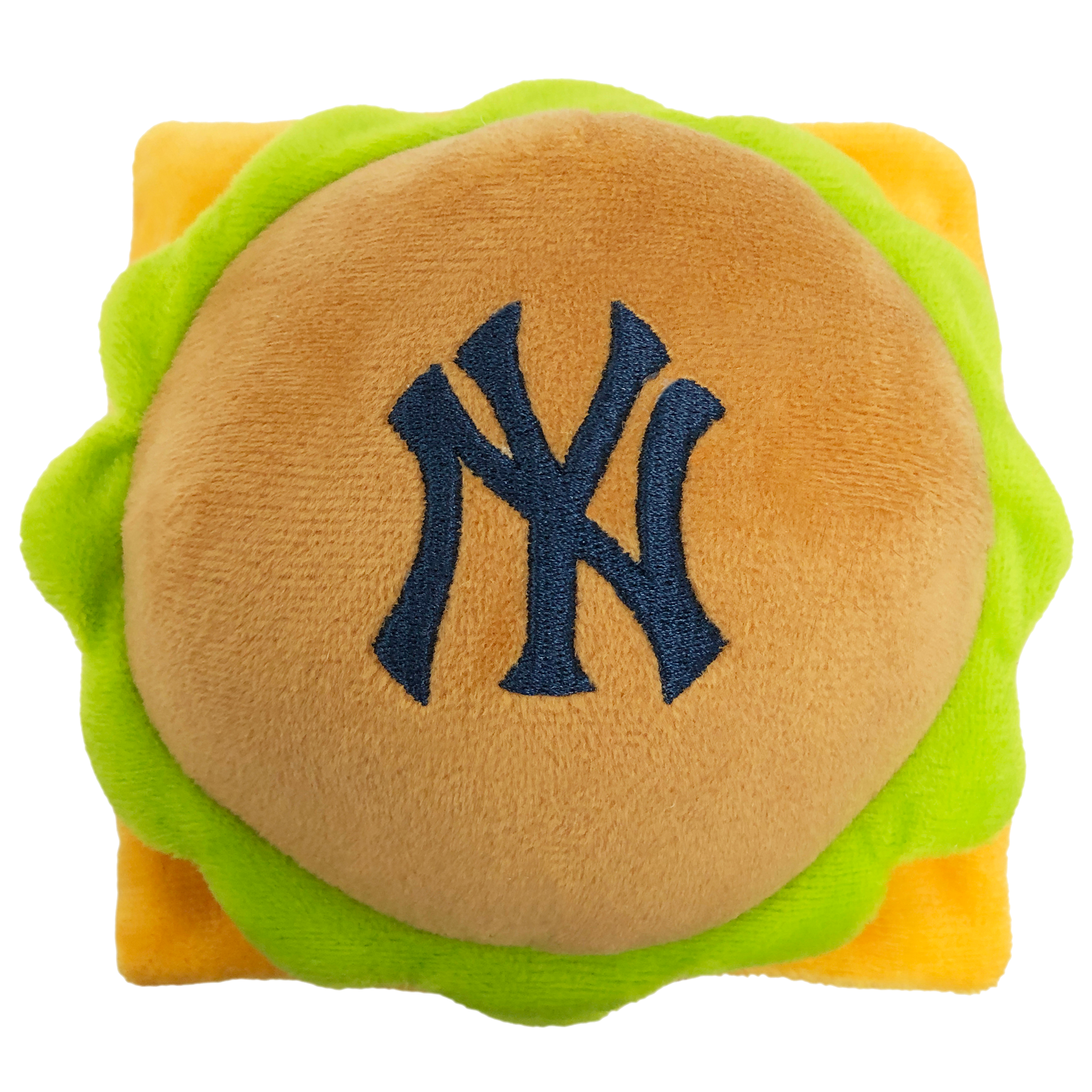 New York Yankees Hamburger Toy by Pets First - Sports Collectibles, Sports Memorabilia, Sports Fan Shop, Sports Gifts