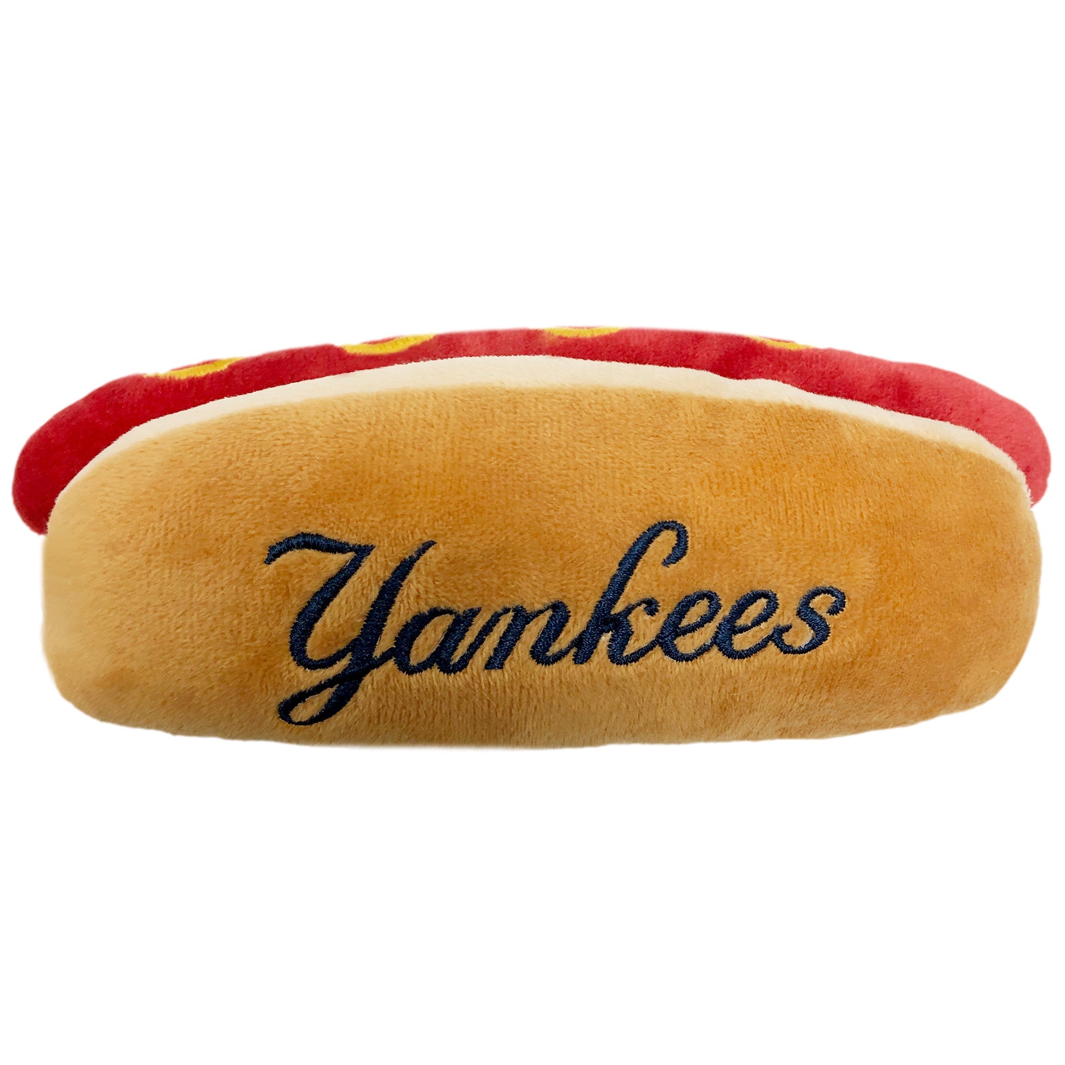 New York Yankees Hot Dog Toy by Pets First - Sports Collectibles, Sports Memorabilia, Sports Fan Shop, Sports Gifts