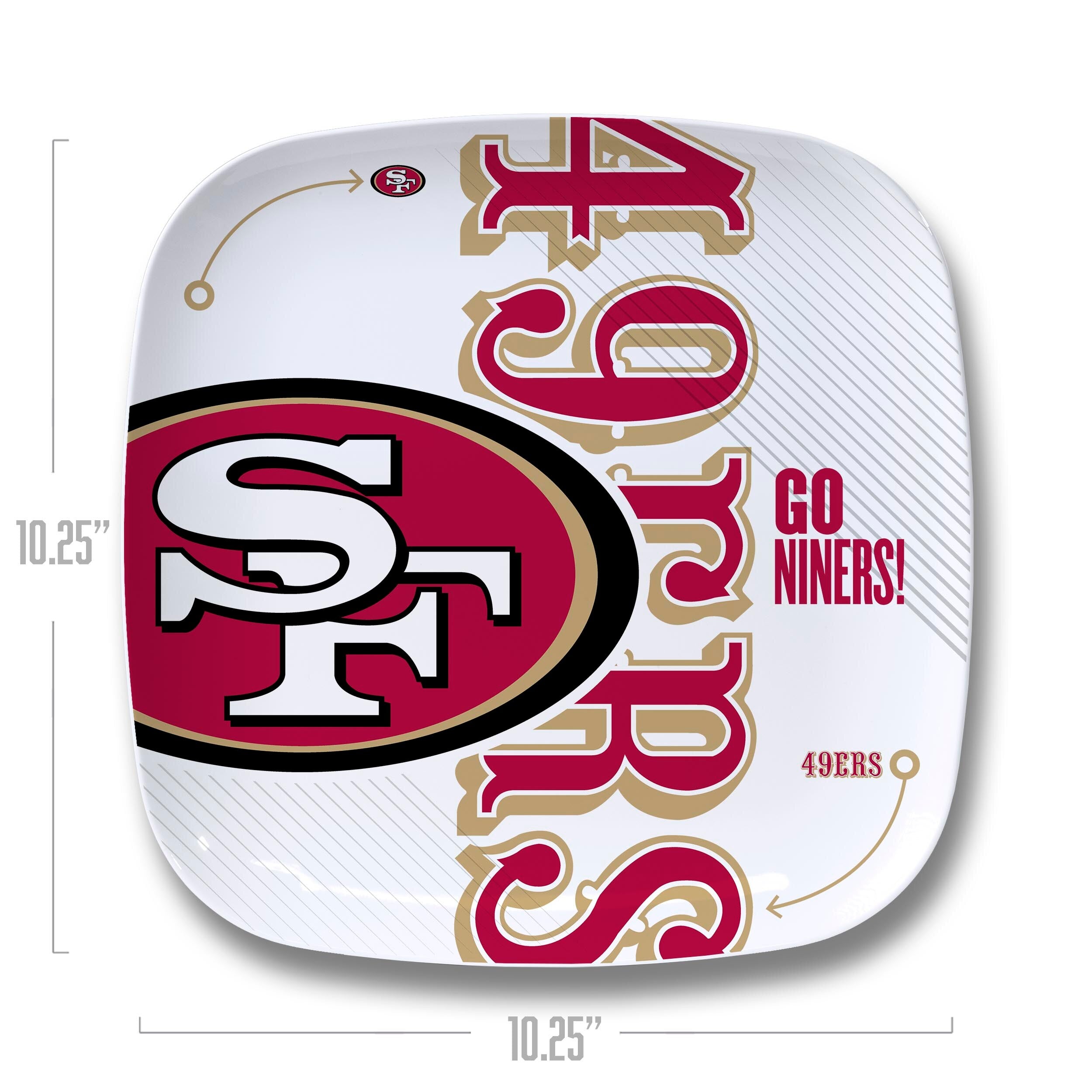 YouTheFan NFL San Francisco 49ers Large Party Plate