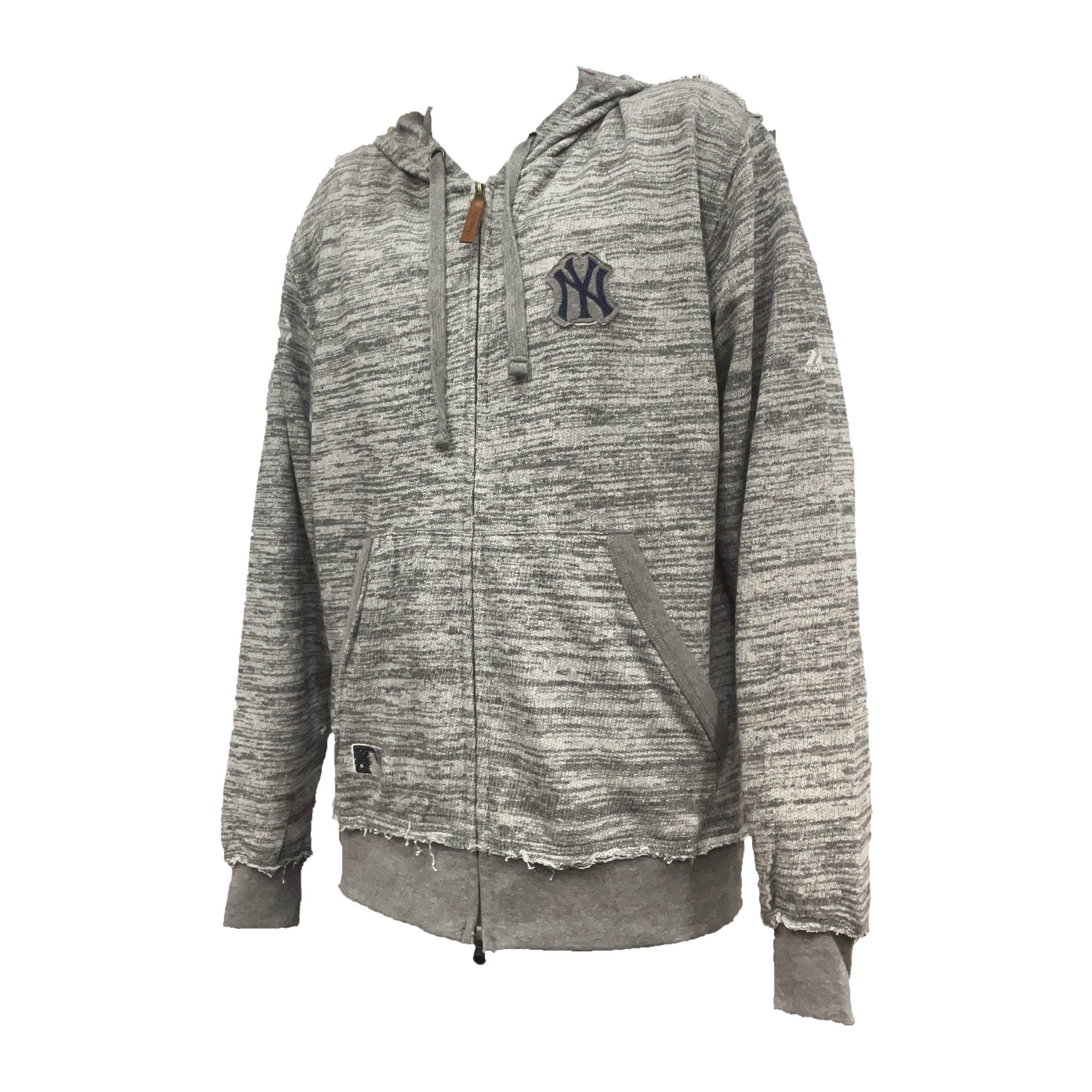 New York Yankees Heathered Zip-Up Logo Hoodie - Sports Collectibles, Sports Memorabilia, Sports Fan Shop, Sports Gifts