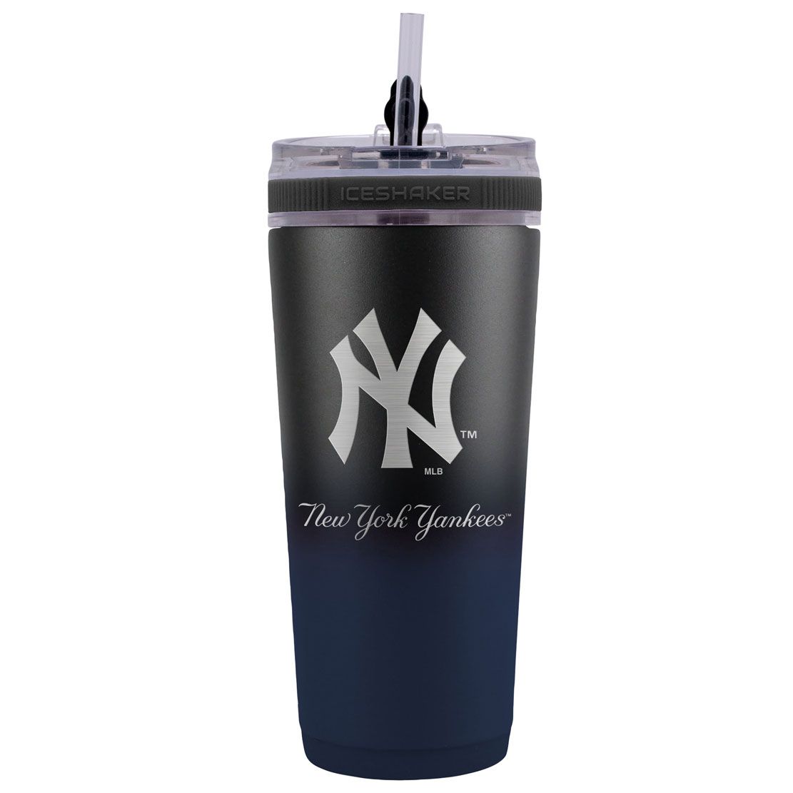 New York Yankees 26 oz Stainless Steel Ice Shaker Bottle - Sports Collectibles, Sports Memorabilia, Sports Fan Shop, Sports Gifts