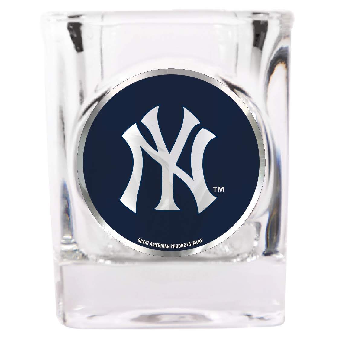 New York Yankees Square Shot Glass - Sports Collectibles, Sports Memorabilia, Sports Fan Shop, Sports Gifts