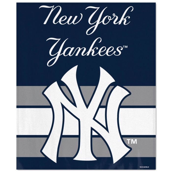 New York Yankees Ultra Soft 50" x 60" Blanket - Sports Collectibles, Sports Memorabilia, Sports Fan Shop, Sports Gifts