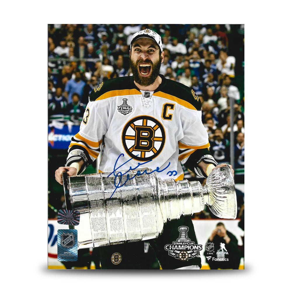 Zdeno Chara 2011 Stanley Cup Boston Bruins Autographed 16" x 20" Hockey Photo - Sports Collectibles, Sports Memorabilia, Sports Fan Shop, Sports Gifts