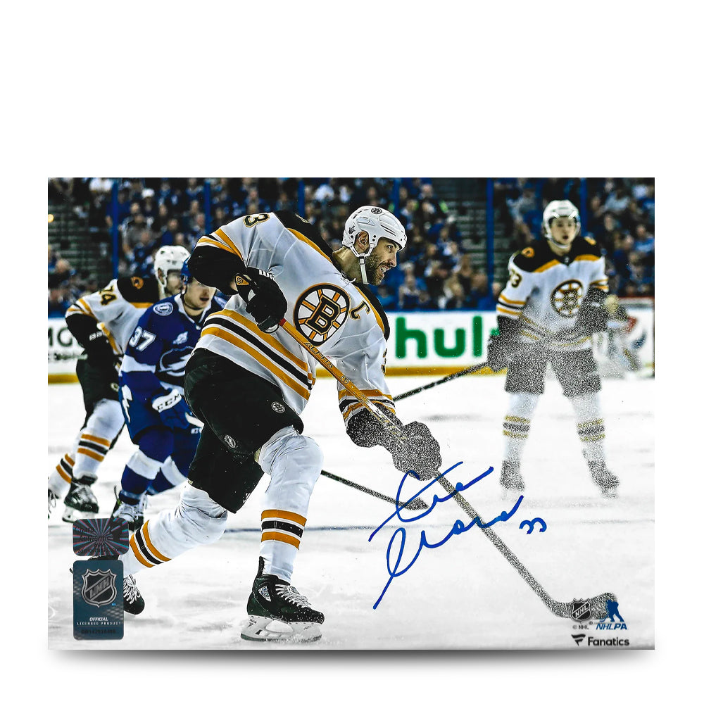 Zdeno Chara in Action Boston Bruins Autographed 8" x 10" Hockey Photo - Sports Collectibles, Sports Memorabilia, Sports Fan Shop, Sports Gifts
