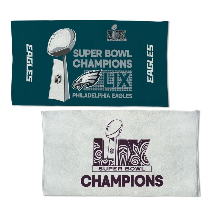 Super Bowl Champions Philadelphia Eagles Full Color Locker Room Towel With Back Imprint - Sports Collectibles, Sports Memorabilia, Sports Fan Shop, Sports Gifts