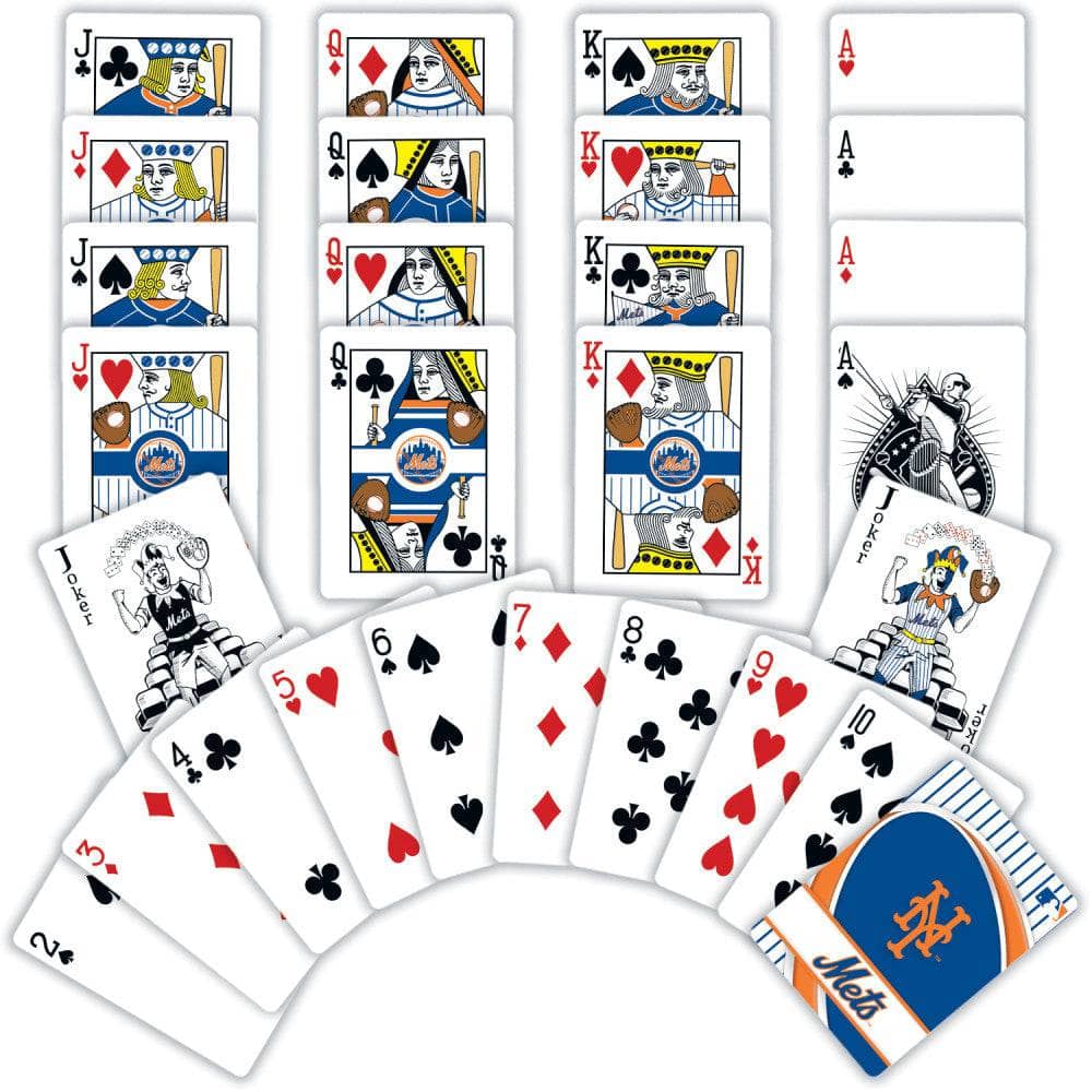 New York Mets Official Playing Cards - 54 Card Deck - Sports Gifts, Sports Memorabilia, Sports Collectibles, Fan Shop