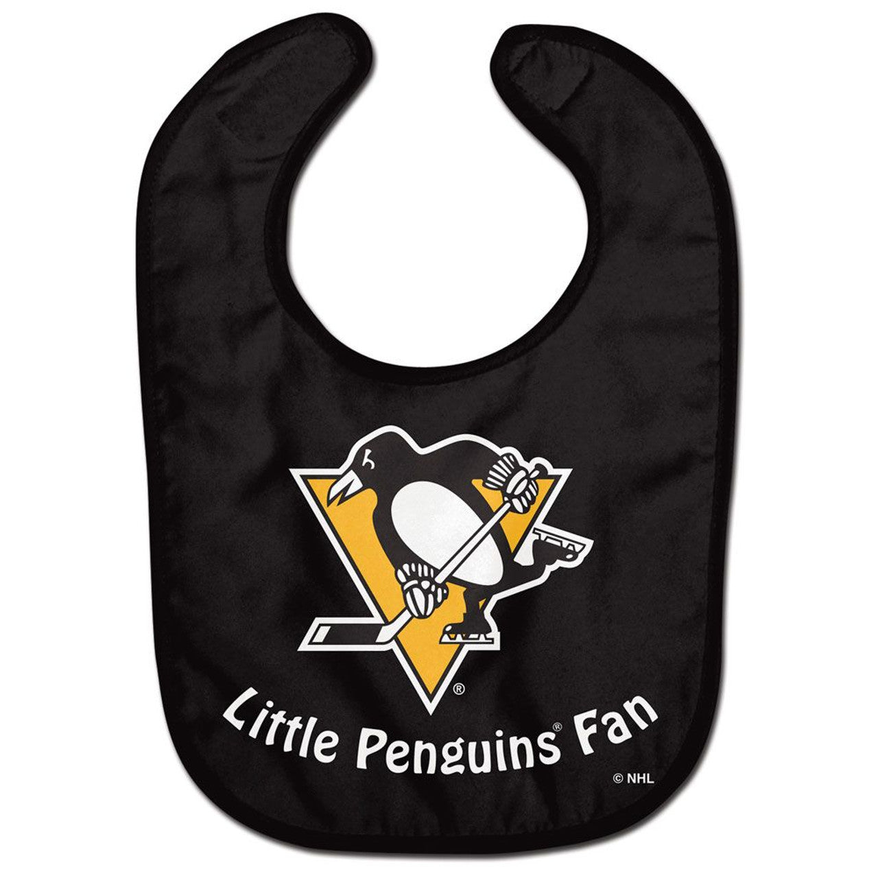Pittsburgh Penguins Baby Bib All Pro Little Fan - Sports Collectibles, Sports Memorabilia, Sports Fan Shop, Sports Gifts