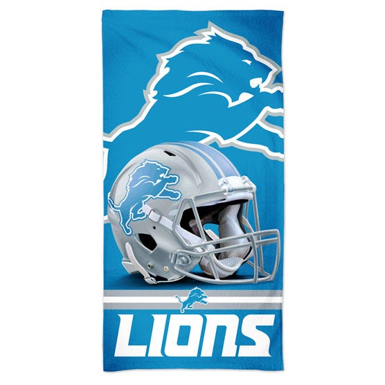 Detroit Lions Spectra Beach Towel 30" x 60" - Sports Collectibles, Sports Memorabilia, Sports Fan Shop, Sports Gifts