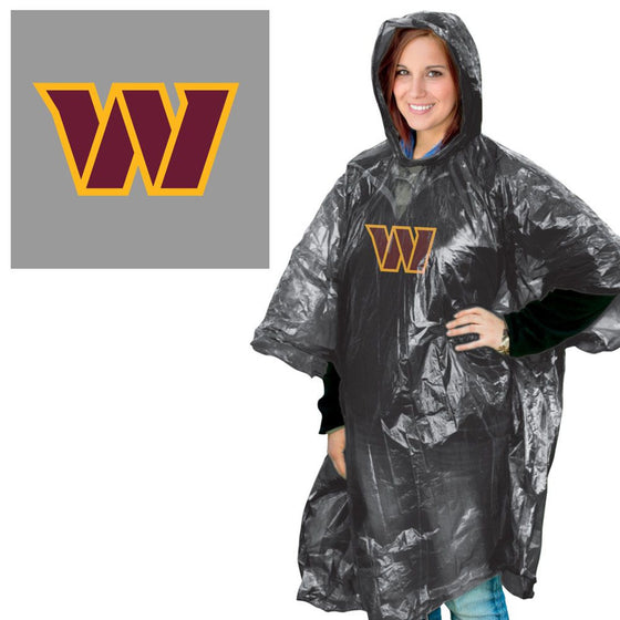 Washington Commanders Rain Poncho - Sports Collectibles, Sports Memorabilia, Sports Fan Shop, Sports Gifts