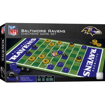 MasterPieces - Baltimore Ravens Checkers - Sports Gifts, Sports Memorabilia, Sports Collectibles, Fan Shop