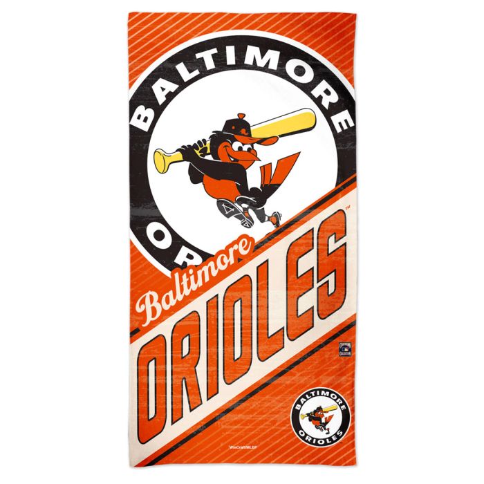 BALTIMORE ORIOLES / COOPERSTOWN SPECTRA BEACH TOWEL 30" X 60" - Sports Collectibles, Sports Memorabilia, Sports Fan Shop, Sports Gifts