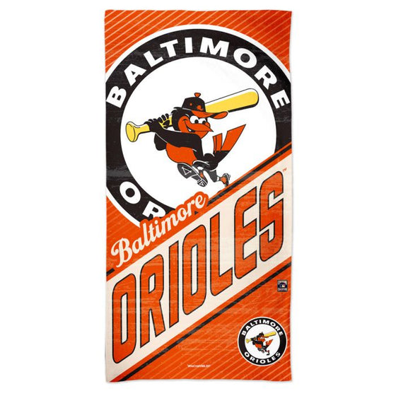 BALTIMORE ORIOLES / COOPERSTOWN SPECTRA BEACH TOWEL 30" X 60" - Sports Collectibles, Sports Memorabilia, Sports Fan Shop, Sports Gifts