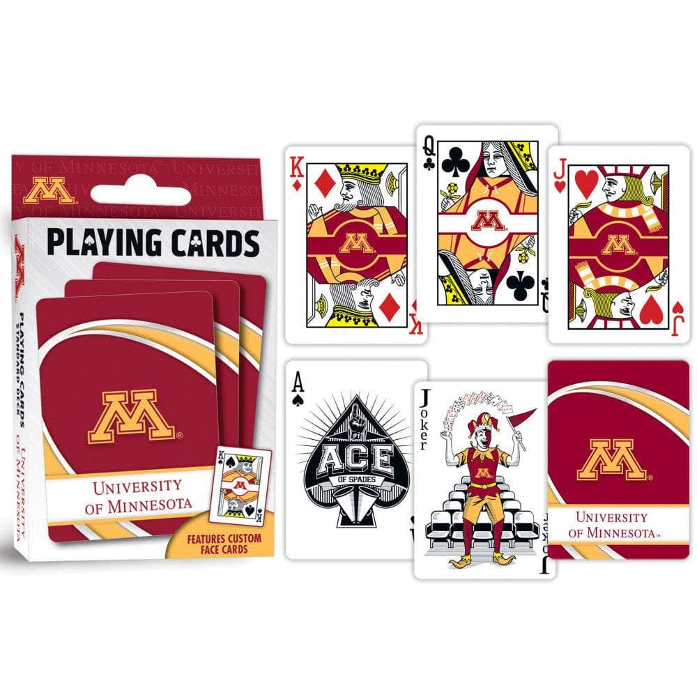 Minnesota Golden Gophers 54-Card Playing Deck - Sports Gifts, Sports Memorabilia, Sports Collectibles, Fan Shop