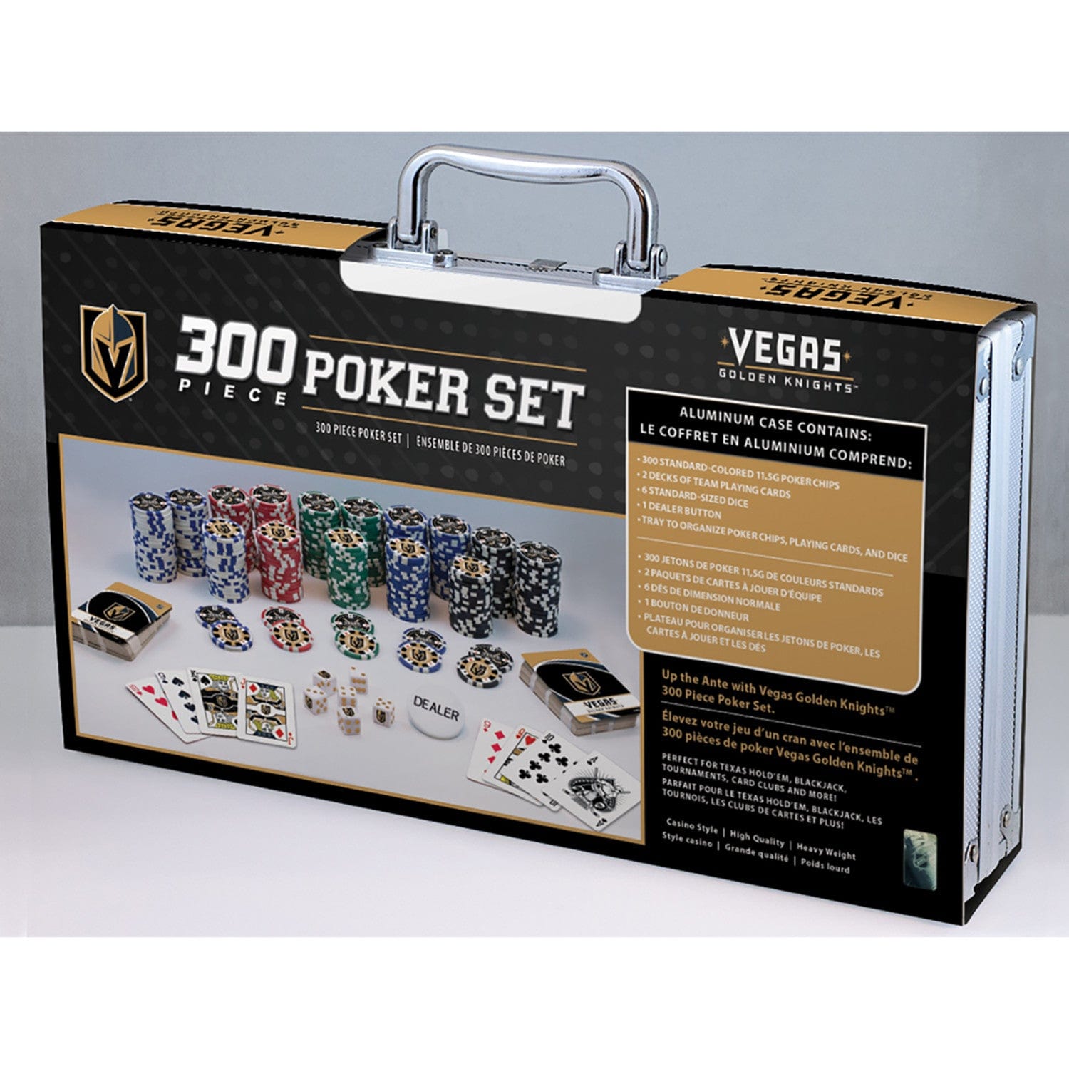 Las Vegas Golden Knights 300 Piece Poker Set - Sports Gifts, Sports Memorabilia, Sports Collectibles, Fan Shop