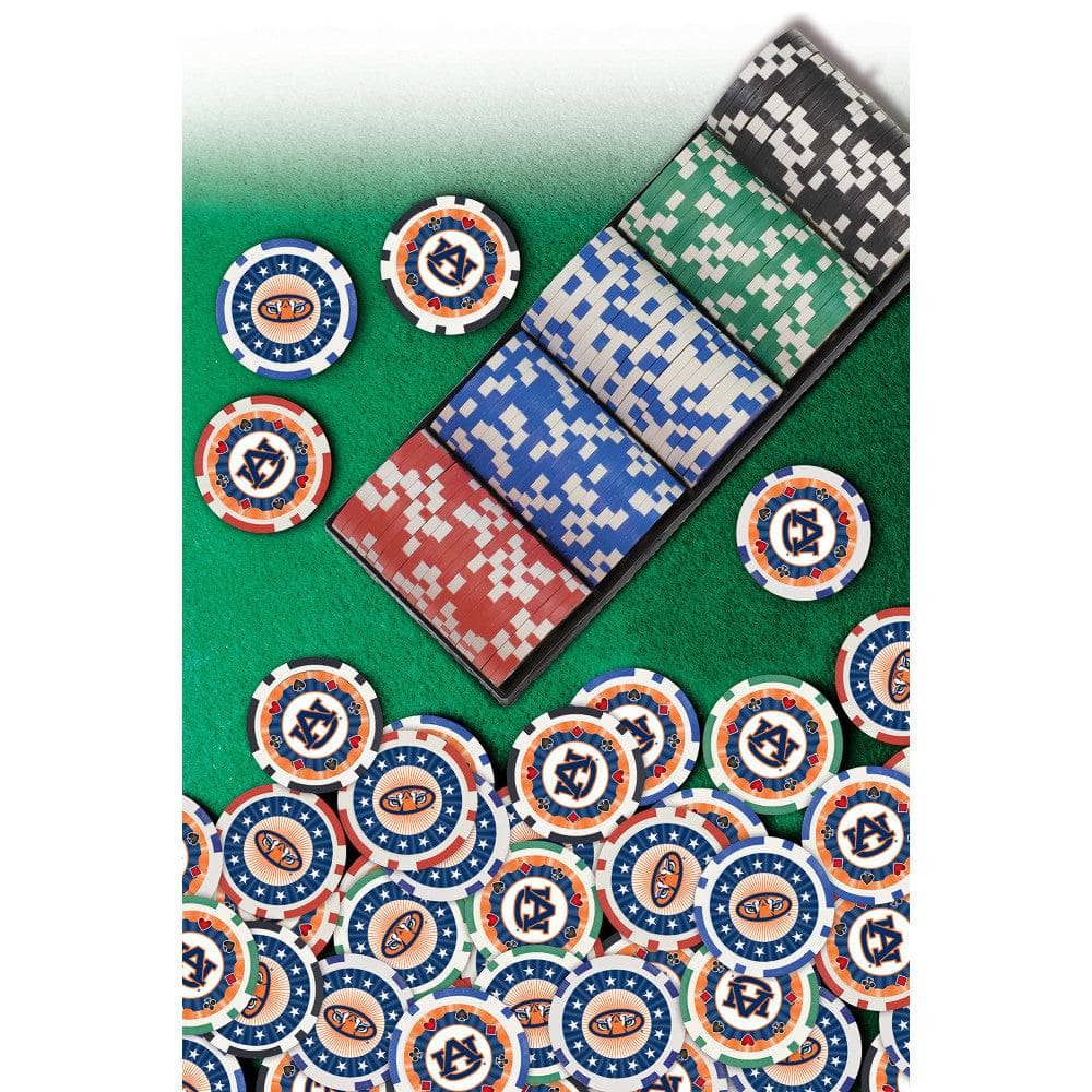 Auburn Tigers 100-Piece Poker Chip Set