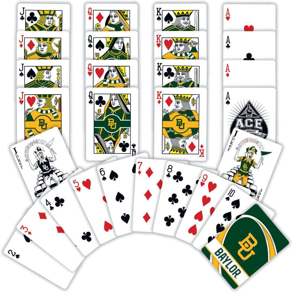 Baylor Bears 54-Card Deck Playing Cards - Sports Gifts, Sports Memorabilia, Sports Collectibles, Fan Shop