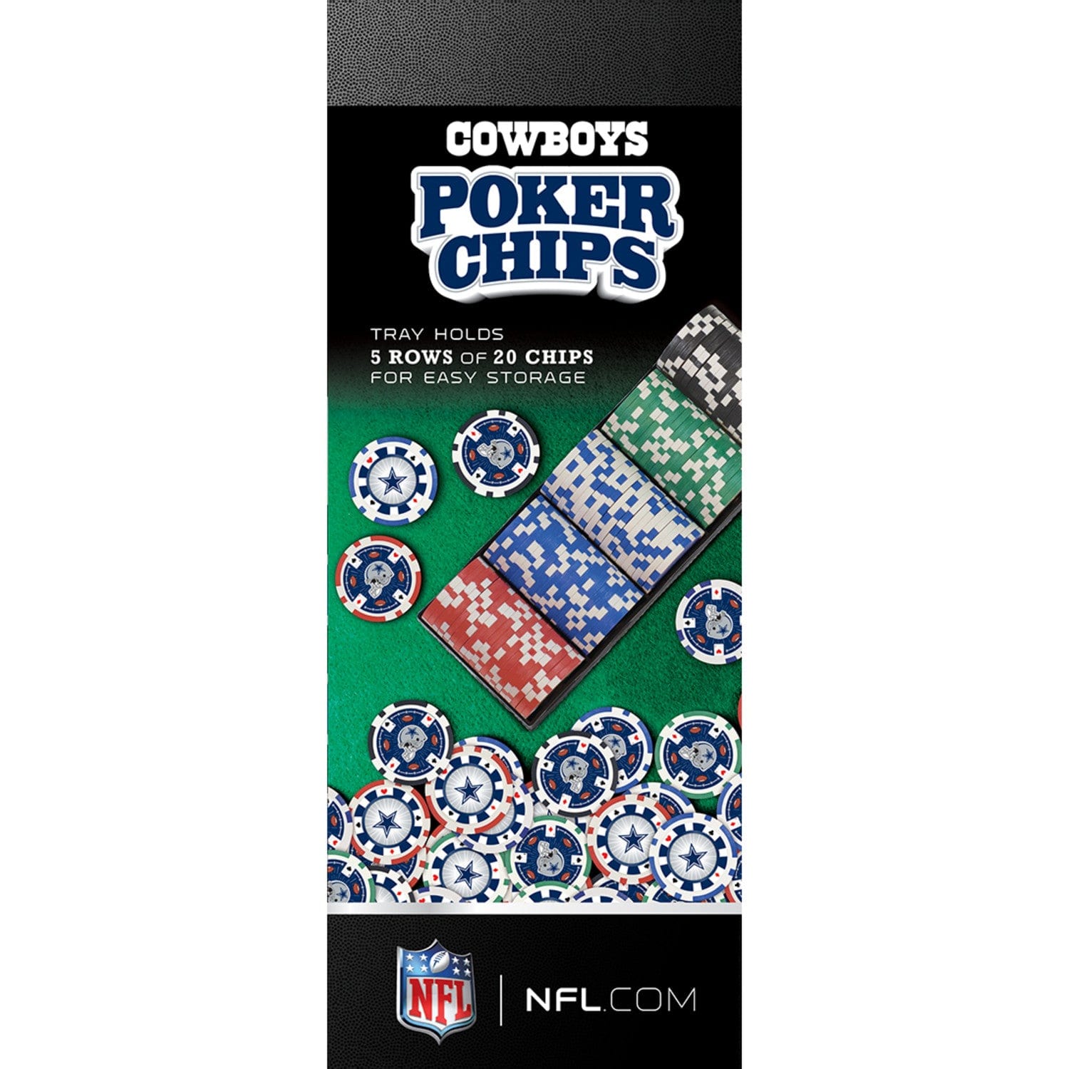 Dallas Cowboys 100-Piece Poker Chip Set