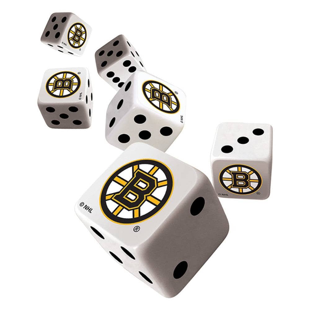 Boston Bruins Themed Dice Set - Sports Gifts, Sports Memorabilia, Sports Collectibles, Fan Shop