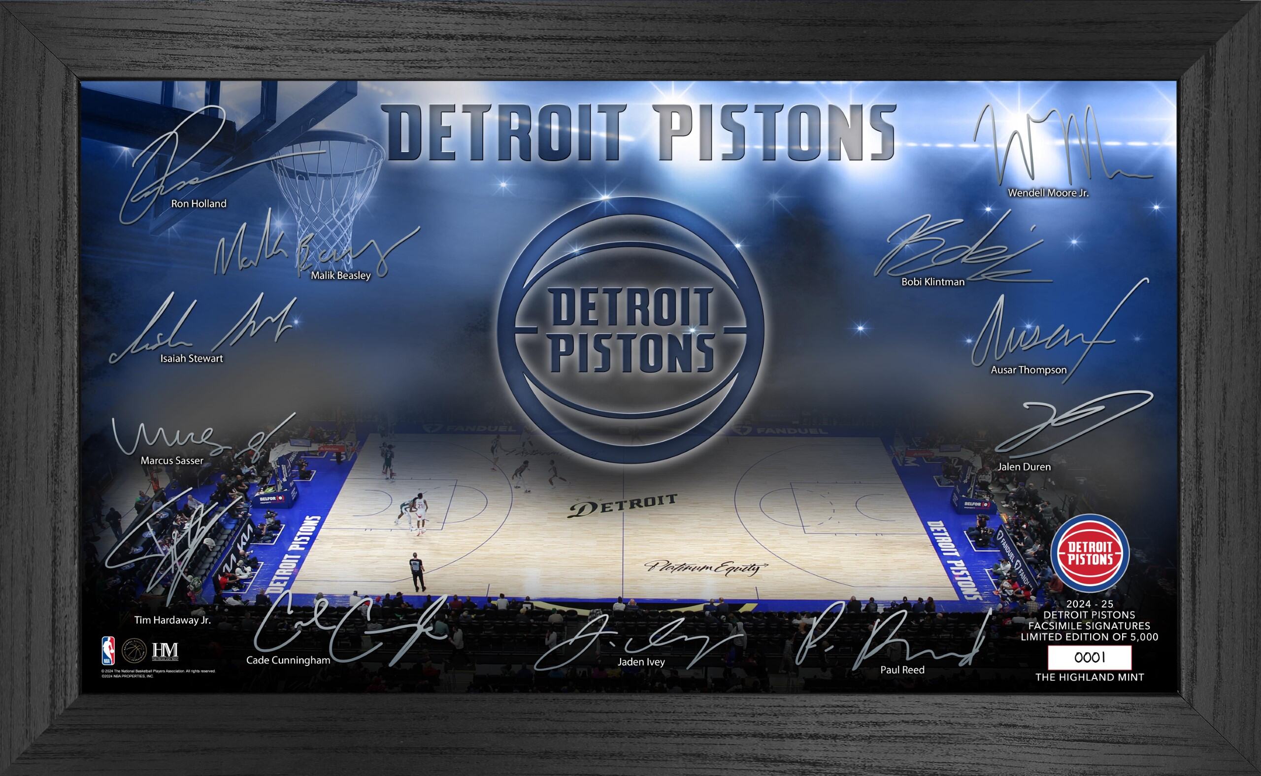 Detroit Pistons 2024-25 Signature Court - Sports Collectibles, Sports Memorabilia, Sports Fan Shop, Sports Gifts