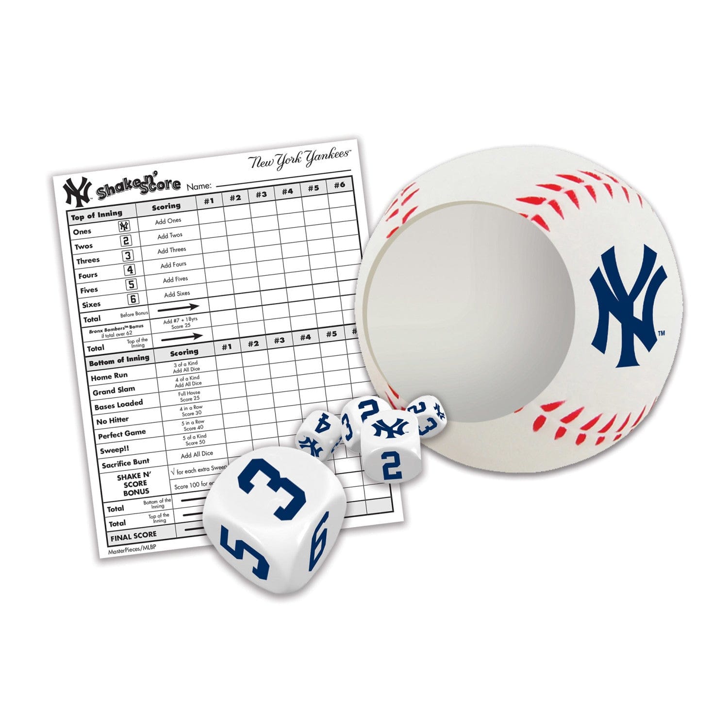 New York Yankees Shake n' Score Game - Sports Gifts, Sports Memorabilia, Sports Collectibles, Fan Shop