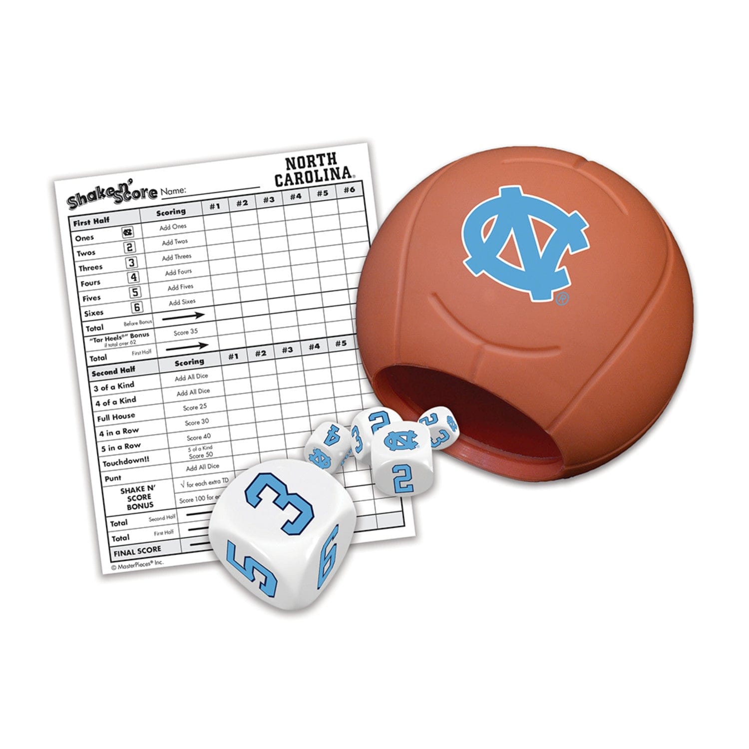 UNC Tar Heels Shake n' Score Game - Sports Gifts, Sports Memorabilia, Sports Collectibles, Fan Shop