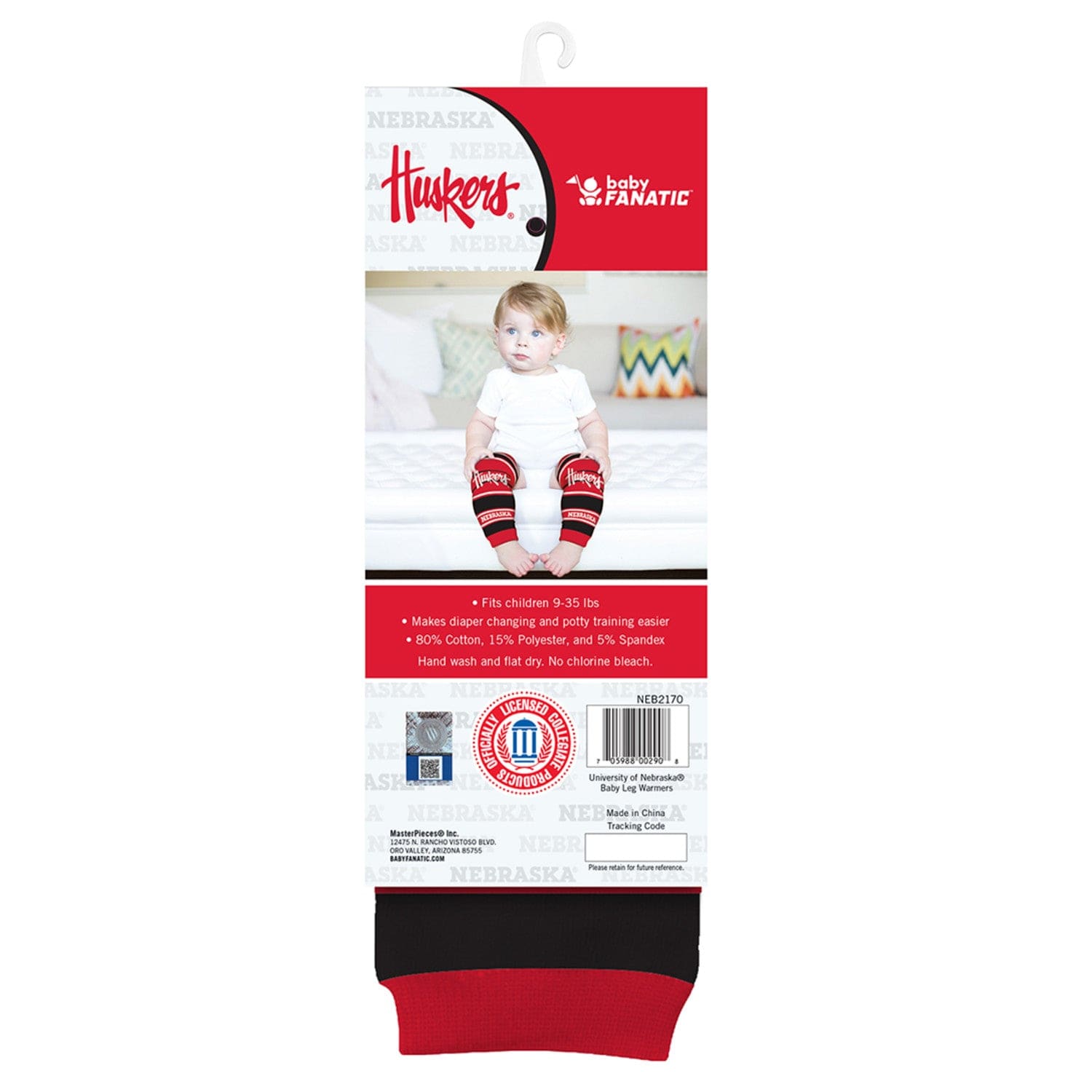 Nebraska Cornhuskers Baby Leg Warmers - Cute & Cozy Team Spirit Gear - Sports Gifts, Sports Memorabilia, Sports Collectibles, Fan Shop