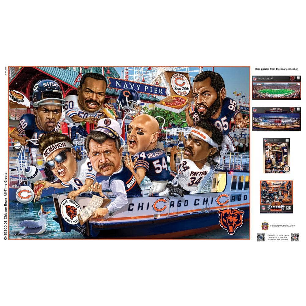 Chicago Bears All-Time Greats 500-Piece Jigsaw Puzzle - Sports Gifts, Sports Memorabilia, Sports Collectibles, Fan Shop