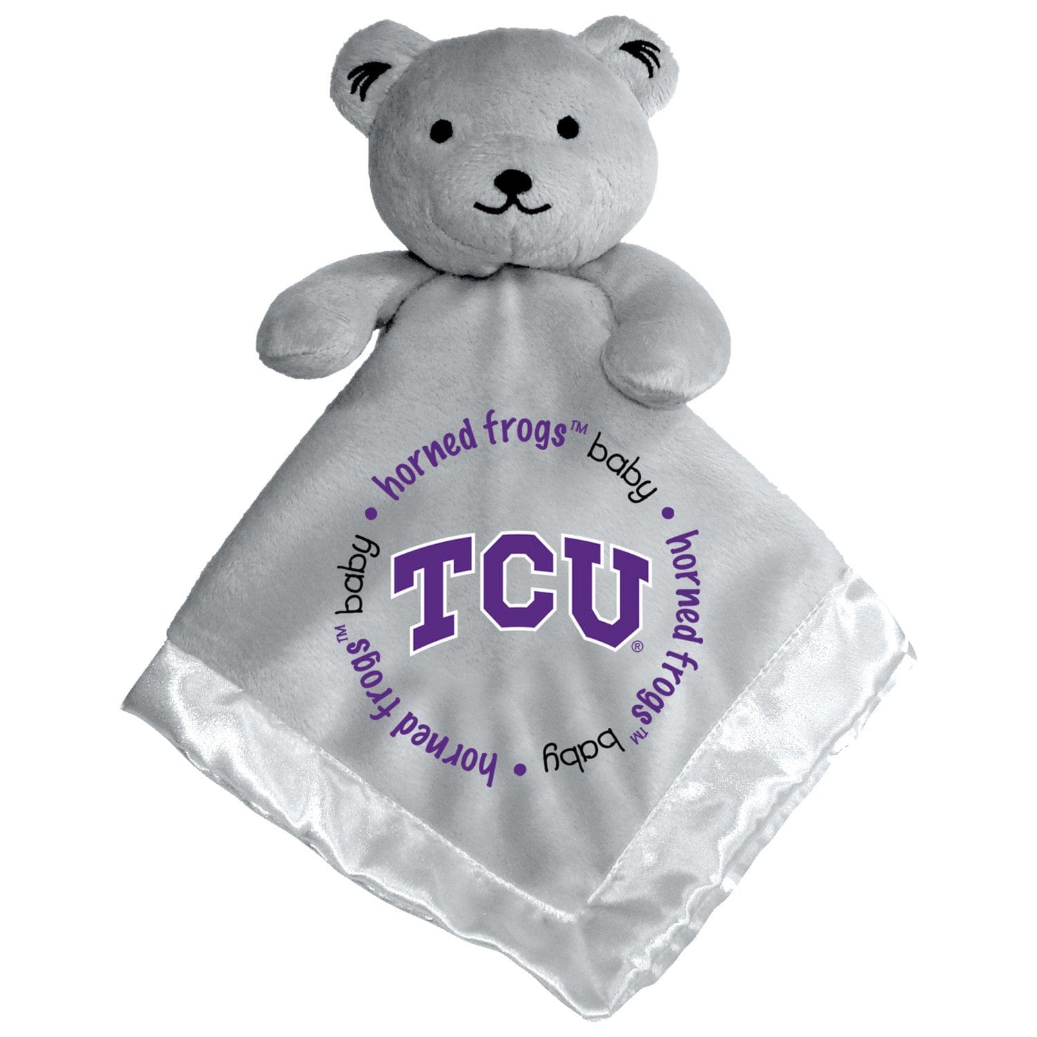 TCU Horned Frogs Security Bear - Gray - Sports Gifts, Sports Memorabilia, Sports Collectibles, Fan Shop