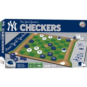 MasterPieces - New York Yankees Checkers - Sports Gifts, Sports Memorabilia, Sports Collectibles, Fan Shop