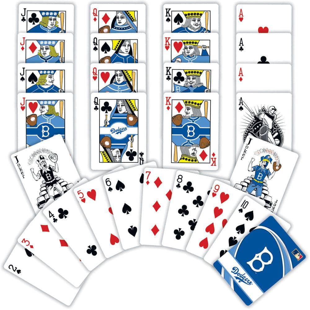 Brooklyn Dodgers 54-Card Deck Playing Cards - Sports Gifts, Sports Memorabilia, Sports Collectibles, Fan Shop