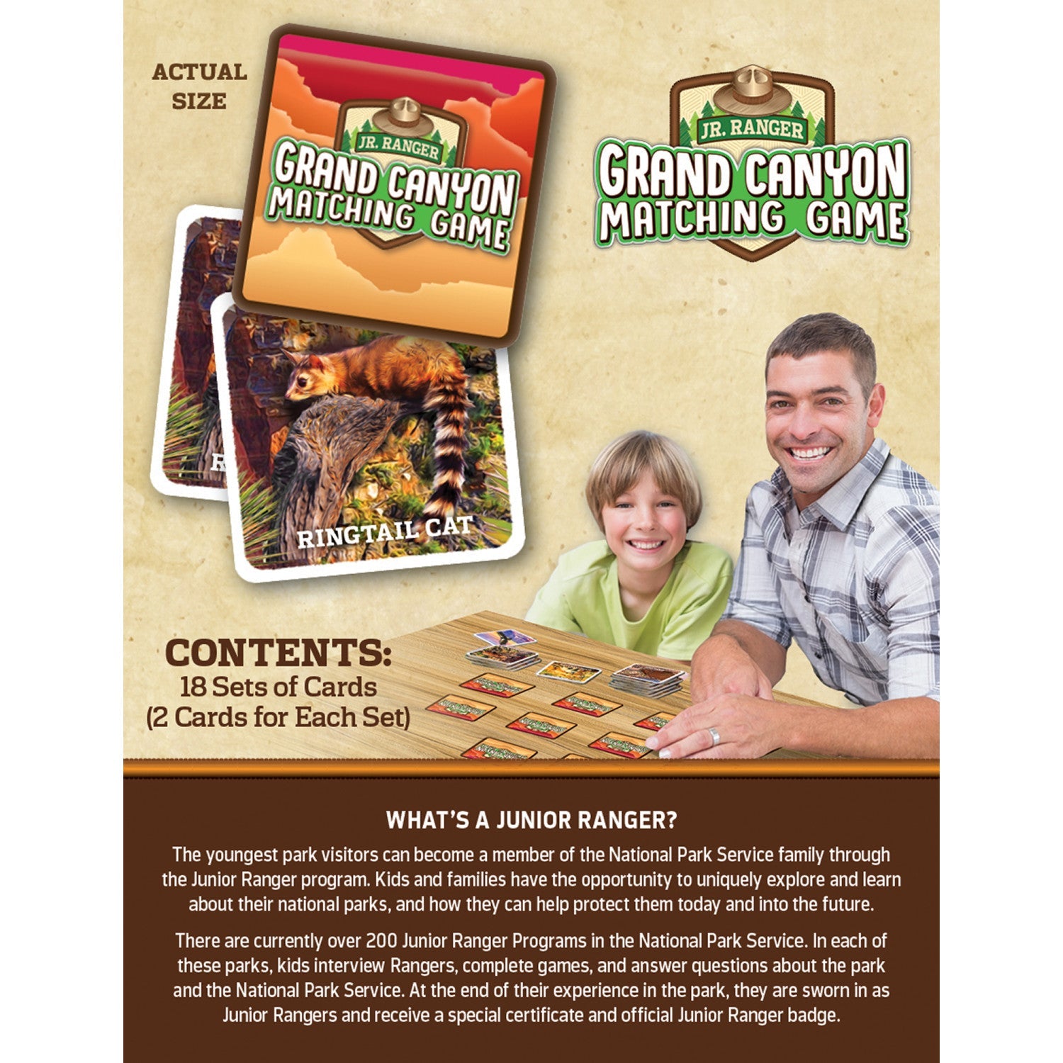 Jr. Ranger - Grand Cayon Matching Game - 757 Sports Collectibles