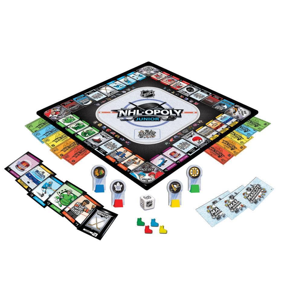 NHL Opoly Junior: The Ultimate Hockey Board Game for Kids - Sports Gifts, Sports Memorabilia, Sports Collectibles, Fan Shop